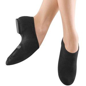 Leo's 7168 Black Women's 7.5M Canvas Areo Jazz Slip On Jazz Shoes